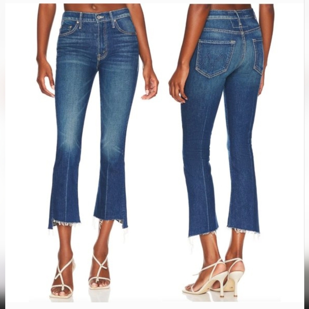 Mother Denim Insider Crop Step Fray in Crushing It Size 25